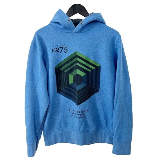 Core by Jack & Jones Blue "Boom" Hooded Sweatshirt Hoodie - Picture 1 of 6